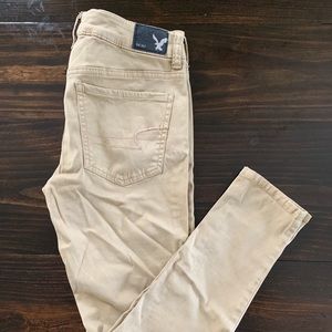 American Eagle Khaki 7/8 length Jeans